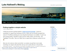 Tablet Screenshot of lukehalliwell.wordpress.com