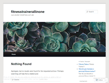 Tablet Screenshot of fitnesstrainerallinone.wordpress.com