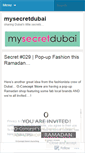 Mobile Screenshot of mysecretdubai.wordpress.com