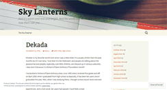 Desktop Screenshot of myskylanterns.wordpress.com