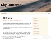 Tablet Screenshot of myskylanterns.wordpress.com