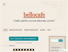 Tablet Screenshot of bellocafe.wordpress.com