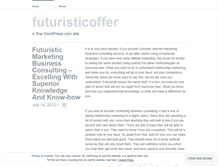 Tablet Screenshot of futuristicoffer.wordpress.com