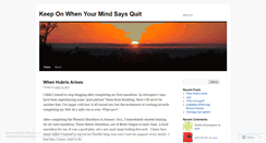 Desktop Screenshot of keeponwhen.wordpress.com