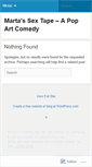 Mobile Screenshot of martasextape.wordpress.com