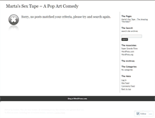 Tablet Screenshot of martasextape.wordpress.com