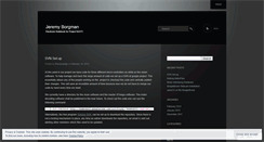 Desktop Screenshot of jeremyborgman.wordpress.com