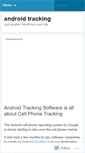 Mobile Screenshot of androidtrackingsoftware.wordpress.com