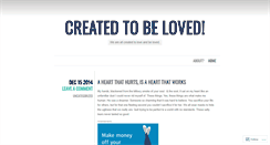 Desktop Screenshot of createdtobeloved.wordpress.com
