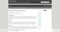 Desktop Screenshot of blockofcode.wordpress.com