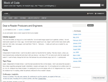 Tablet Screenshot of blockofcode.wordpress.com