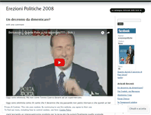 Tablet Screenshot of erezionipolitiche2008.wordpress.com