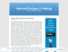 Tablet Screenshot of patricio33in2peru.wordpress.com