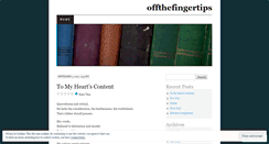 Desktop Screenshot of offthefingertips.wordpress.com