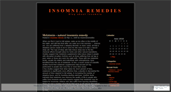 Desktop Screenshot of insomniaremedies.wordpress.com