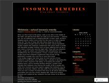Tablet Screenshot of insomniaremedies.wordpress.com