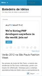 Mobile Screenshot of batedeiradeideias.wordpress.com