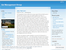 Tablet Screenshot of golmanagementgroup.wordpress.com