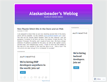 Tablet Screenshot of beadersblog.wordpress.com