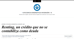 Desktop Screenshot of eficienciaenergeticainversion0.wordpress.com