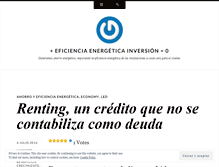 Tablet Screenshot of eficienciaenergeticainversion0.wordpress.com