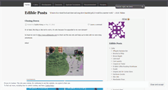 Desktop Screenshot of edibleposts.wordpress.com