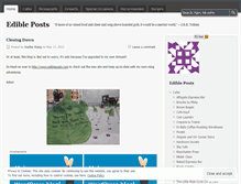 Tablet Screenshot of edibleposts.wordpress.com