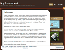 Tablet Screenshot of dryamusement.wordpress.com