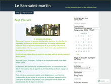 Tablet Screenshot of bansaintmartinblog.wordpress.com