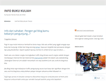 Tablet Screenshot of infobukukuliah.wordpress.com