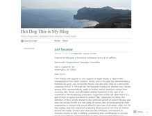 Tablet Screenshot of hotdogthisismyblog.wordpress.com