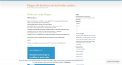 Desktop Screenshot of leukedingen.wordpress.com
