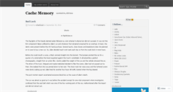 Desktop Screenshot of cachememory.wordpress.com