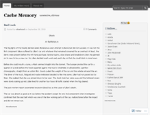 Tablet Screenshot of cachememory.wordpress.com