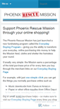Mobile Screenshot of phoenixrescuemission.wordpress.com