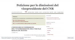 Desktop Screenshot of dimissionidemattei.wordpress.com