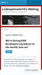 Mobile Screenshot of ladespeinadadelblogspot.wordpress.com