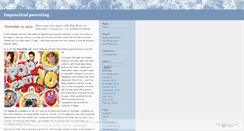 Desktop Screenshot of impracticalparenting.wordpress.com