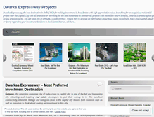 Tablet Screenshot of dwarkaexpresswayprojects.wordpress.com
