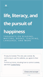 Mobile Screenshot of lifeliteracyandhappiness.wordpress.com