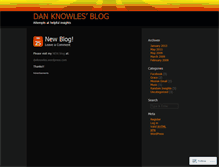 Tablet Screenshot of danknowles.wordpress.com