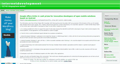 Desktop Screenshot of internetdevelopment.wordpress.com