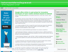 Tablet Screenshot of internetdevelopment.wordpress.com