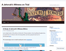 Tablet Screenshot of jehovahswitnesstrial.wordpress.com