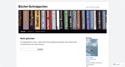 Desktop Screenshot of billigbuch.wordpress.com