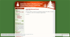 Desktop Screenshot of orangecountychristmaslights.wordpress.com