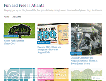 Tablet Screenshot of funandfreeatlanta.wordpress.com