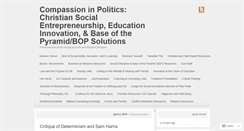 Desktop Screenshot of compassioninpolitics.wordpress.com