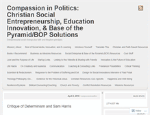 Tablet Screenshot of compassioninpolitics.wordpress.com