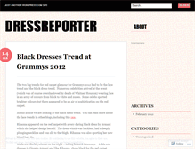 Tablet Screenshot of dressreporter.wordpress.com